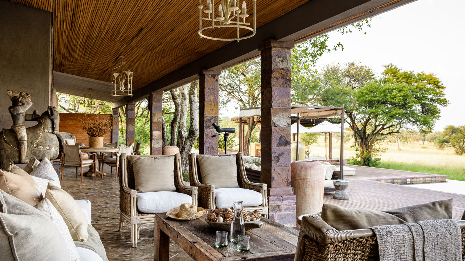 Lounge, Singita Serengeti House, The Serengeti NP, Tanzania
