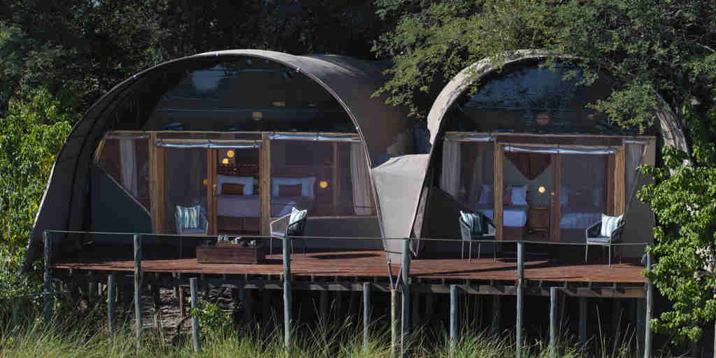 Exterior Tent, Okuti Camp, Moremi Game Reserve, Botswana