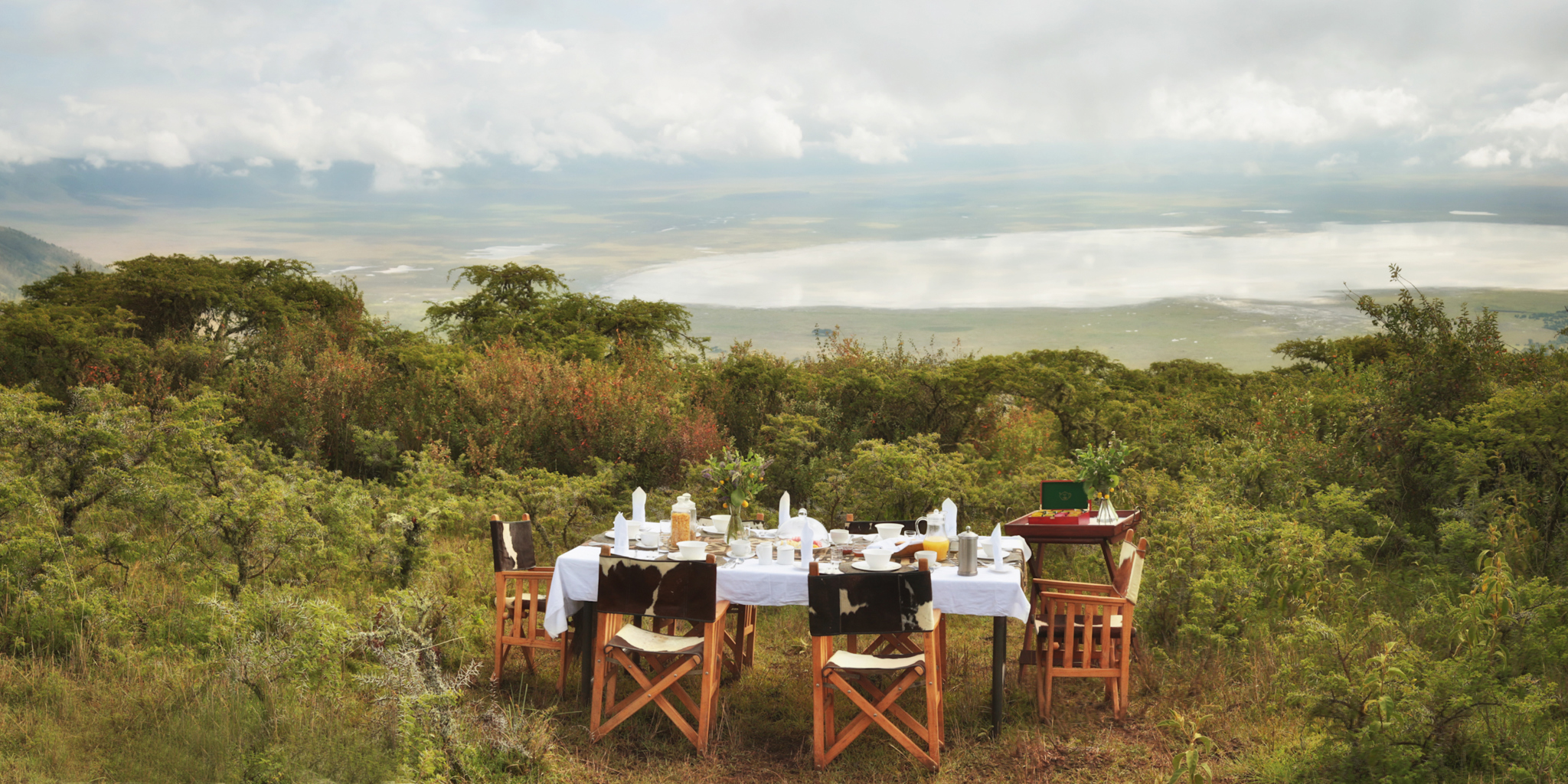 Dining at Ngorongoro crater