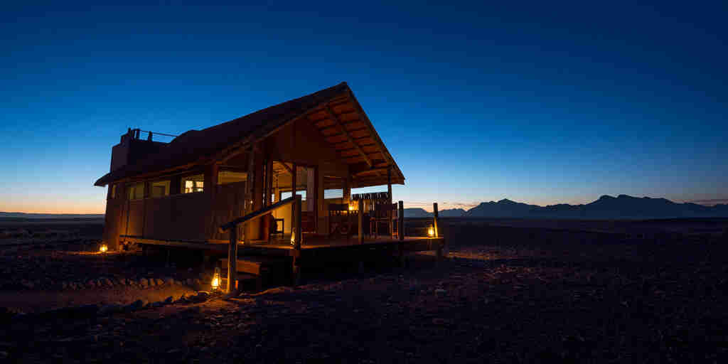 Guest room, Kulala Desert Lodge, Namibia