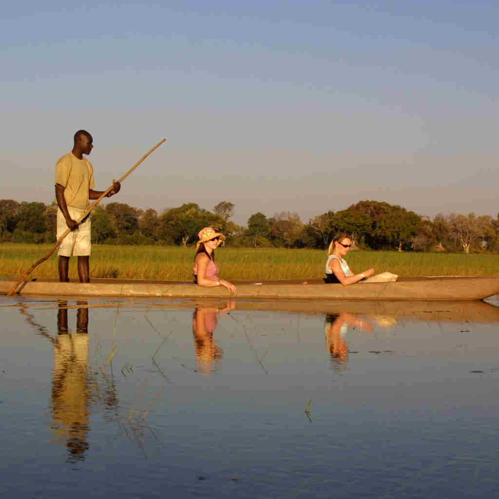 Mokoro, Pom Pom, Okavango Delta, Botswana