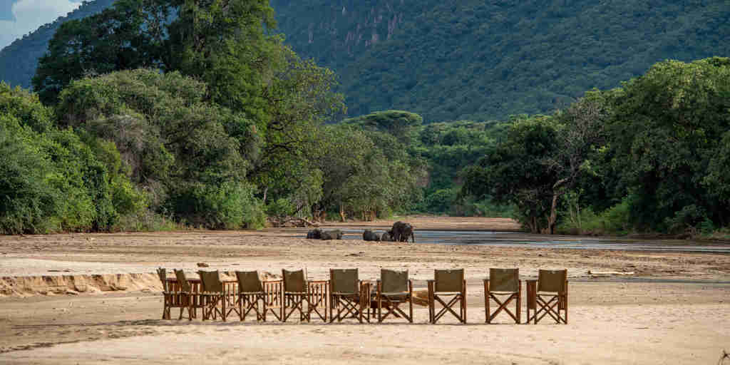 camp chairs, wayo manyara green camp, tanzania