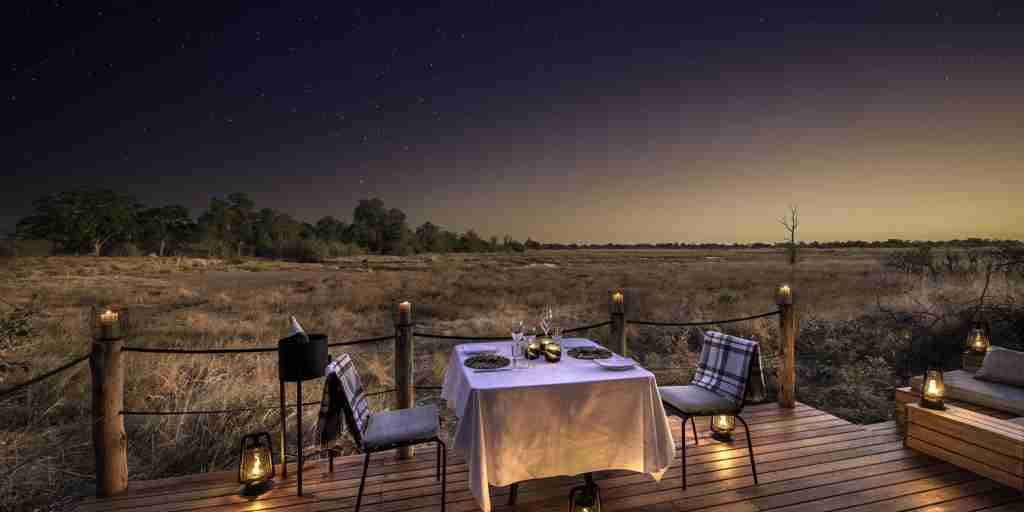 Evening Dining, Khwai Lediba, Khwai, Botswana