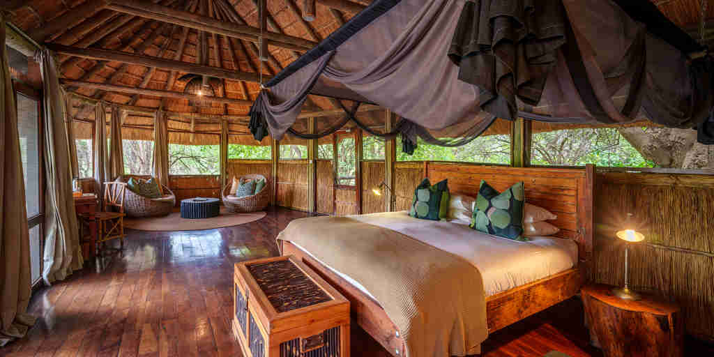 Bedroom, Bilimungwe, South Luangwa NP, Zambia
