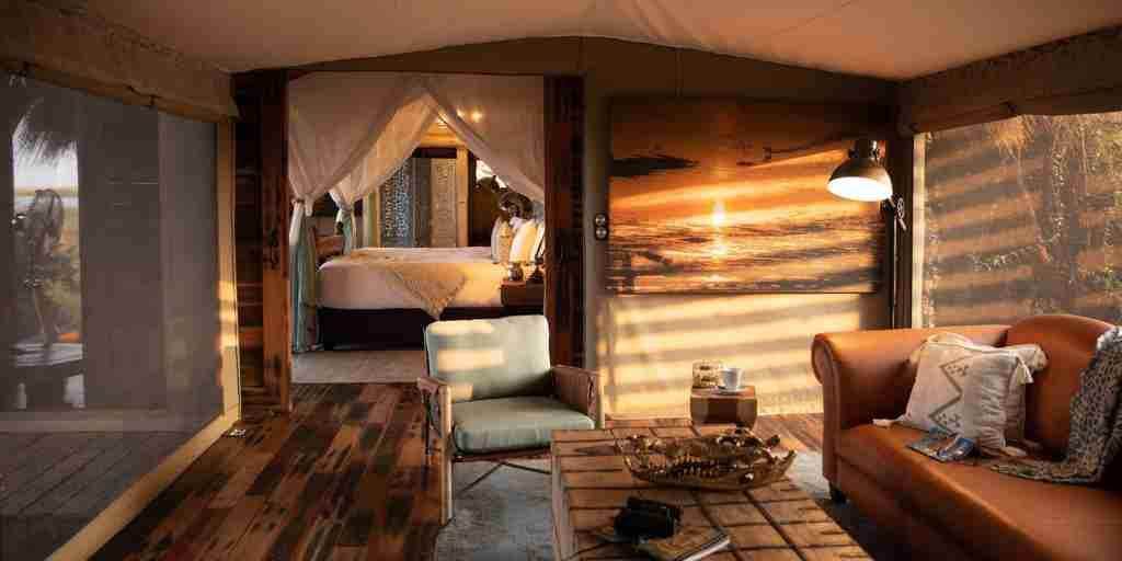 Room, Sitatunga Private Island Camp, Okavango Delta, Botswana