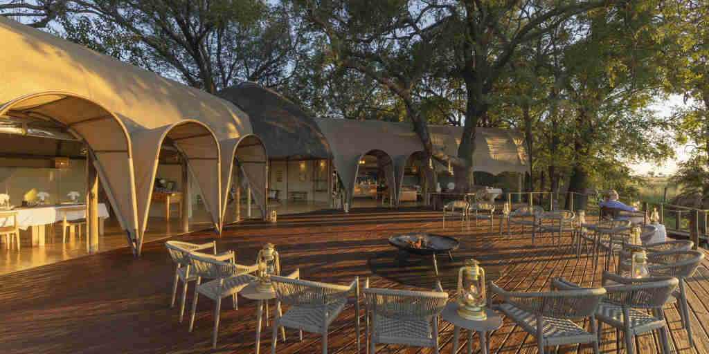 Main Deck, Okuti Camp, Moremi Game Reserve, Botswana