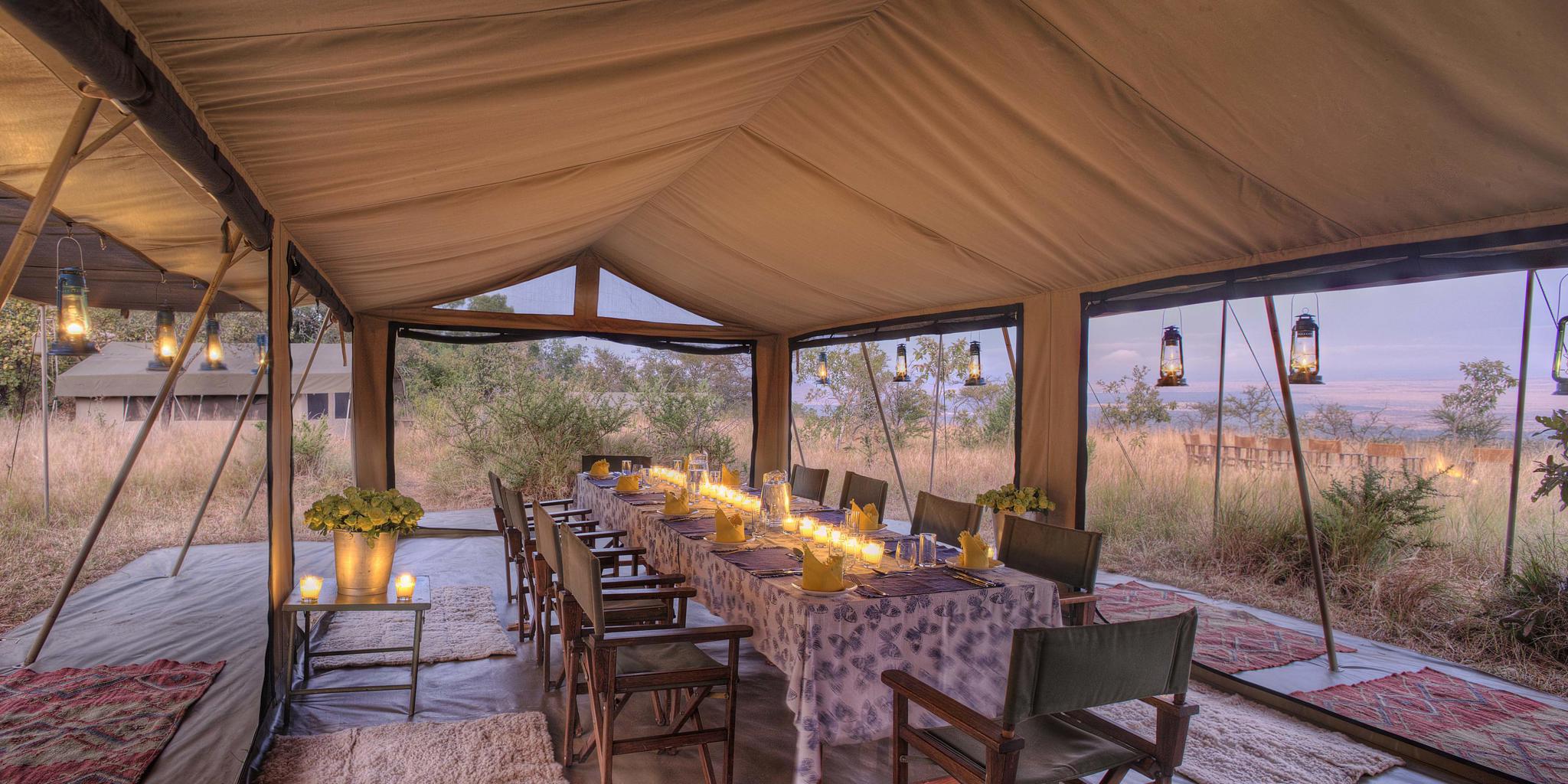 Dining, Roca River Camp, Maasai Mara, Kenya
