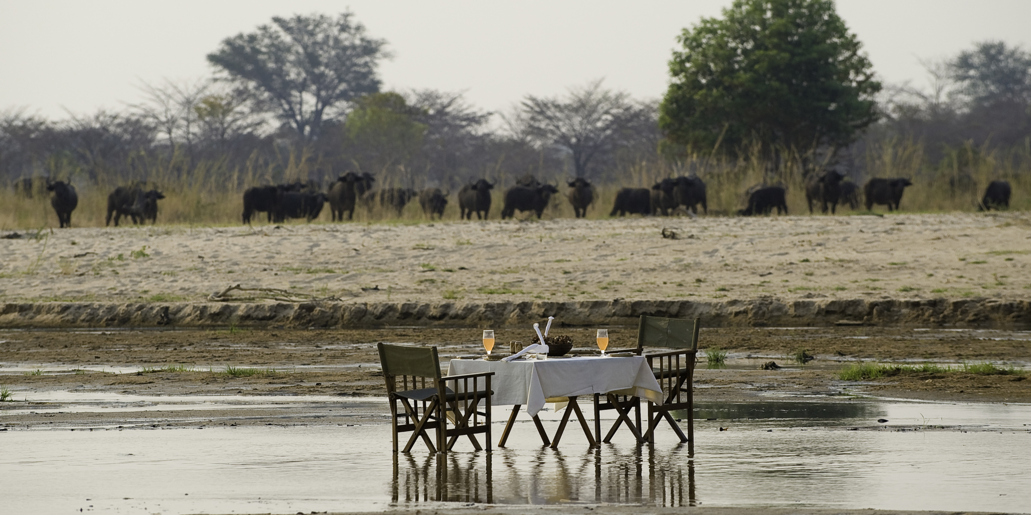 River Dining, Zungulila, South Luangwa NP, Zambia
