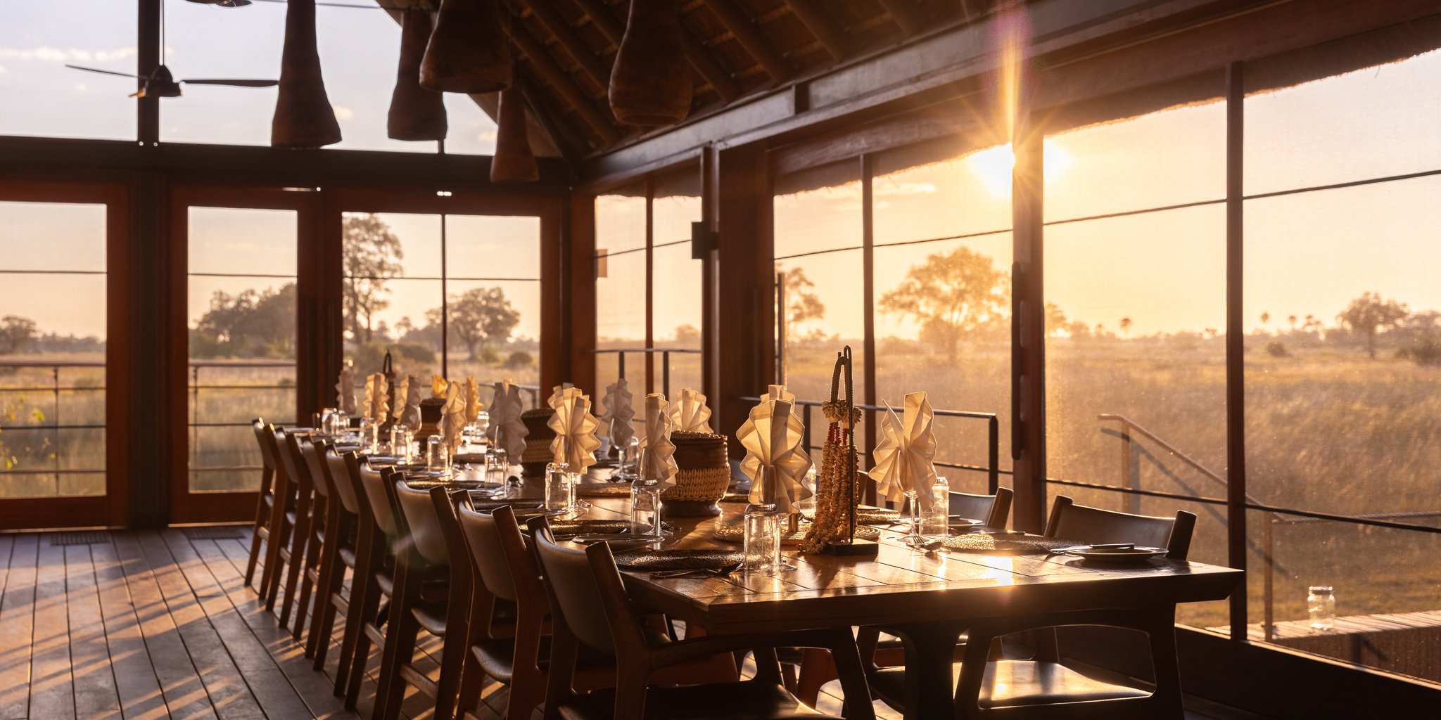 Dining, Wilderness Chitabe, Okavango Delta, Botswana