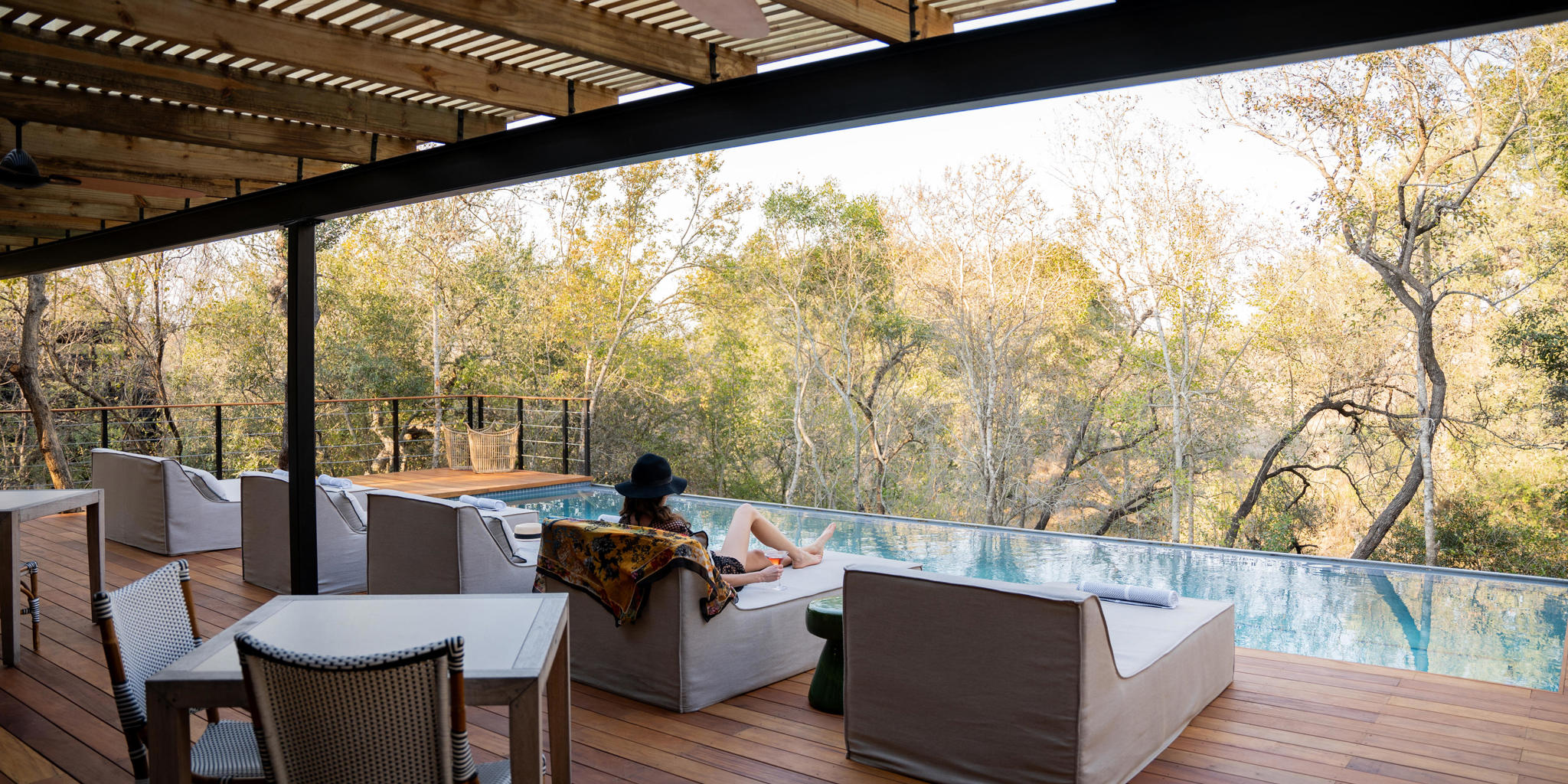 Wellness Centre Pool, Simbambili Game Lodge, Sabi Sand Reserve, South Africa