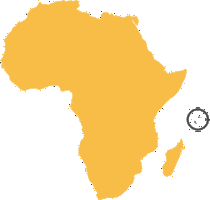 Map of seychelles, africa safari destination