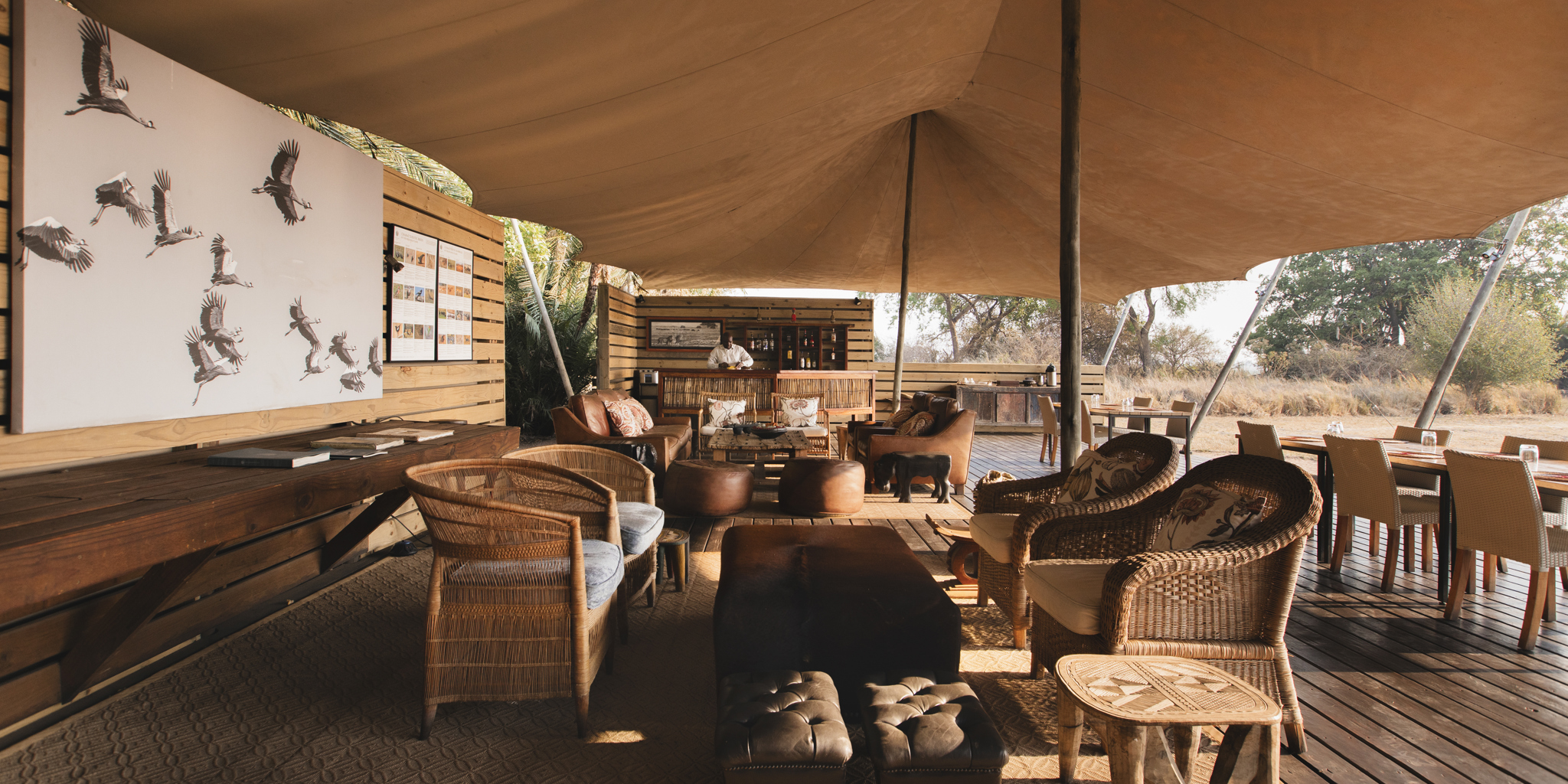 Lounge, Wilderness Busanga Bush Camp
