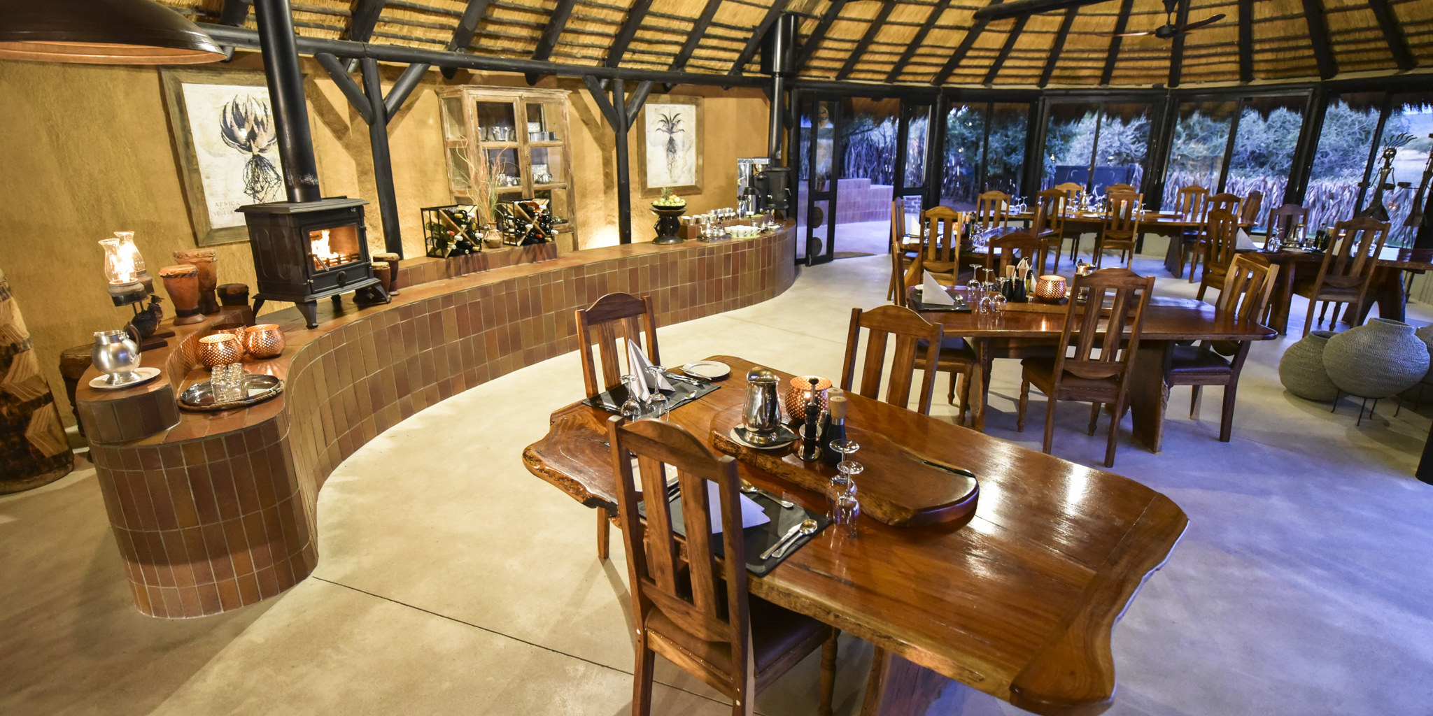 bush camp lapa dining