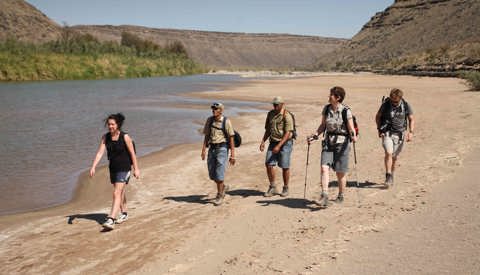Hiking along the Fish River