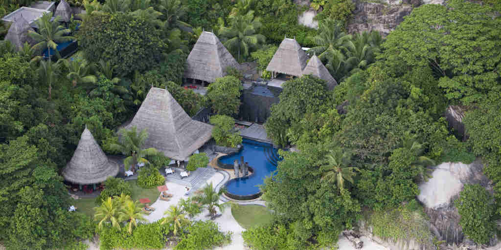 Maia Luxury Resort & Spa   Aerial Pool, Bar & Restaurant
