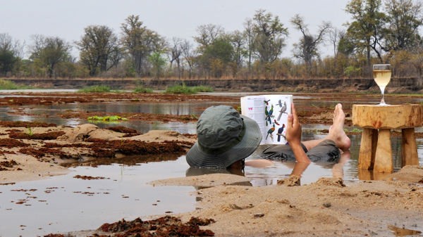 mud baths, north luangwa national park, zambia