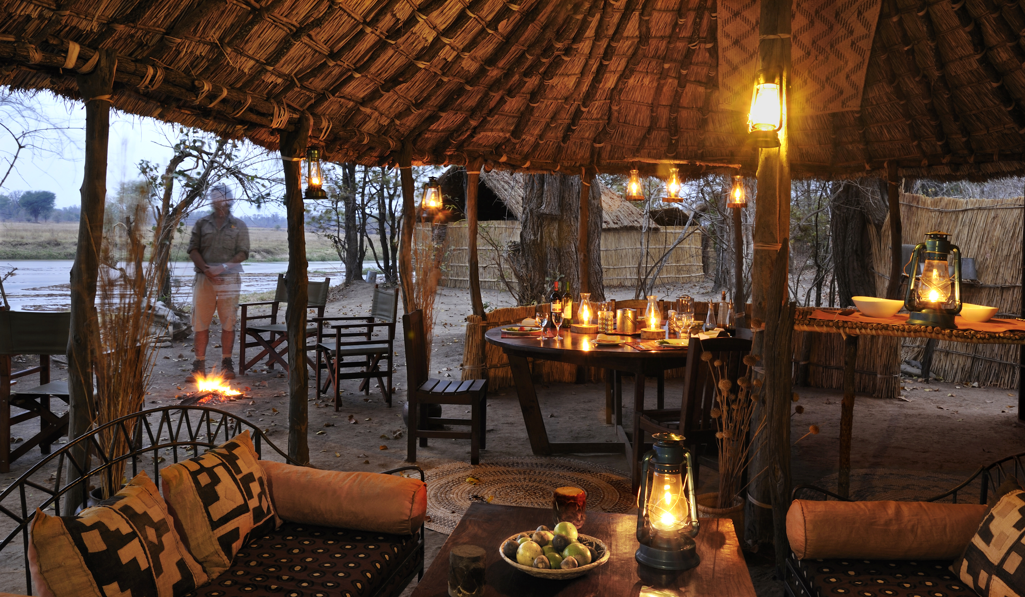 Outdoor Dining, Mwaleshi Camp, North Luangwa NP, Zambia