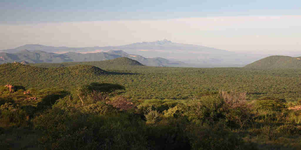 The view of Mount Kenya fro