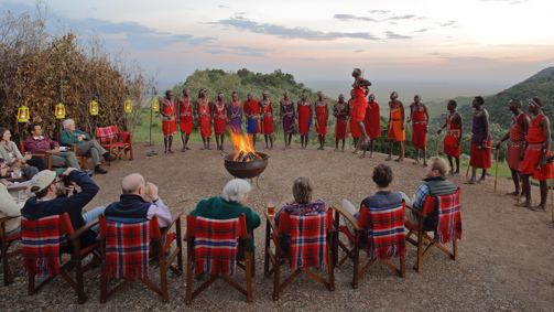 Tribesmen, Angama Mara, Greater Mara Conservancies, Kenya