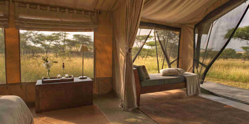 Naboisho Camp guest tent interior view 3