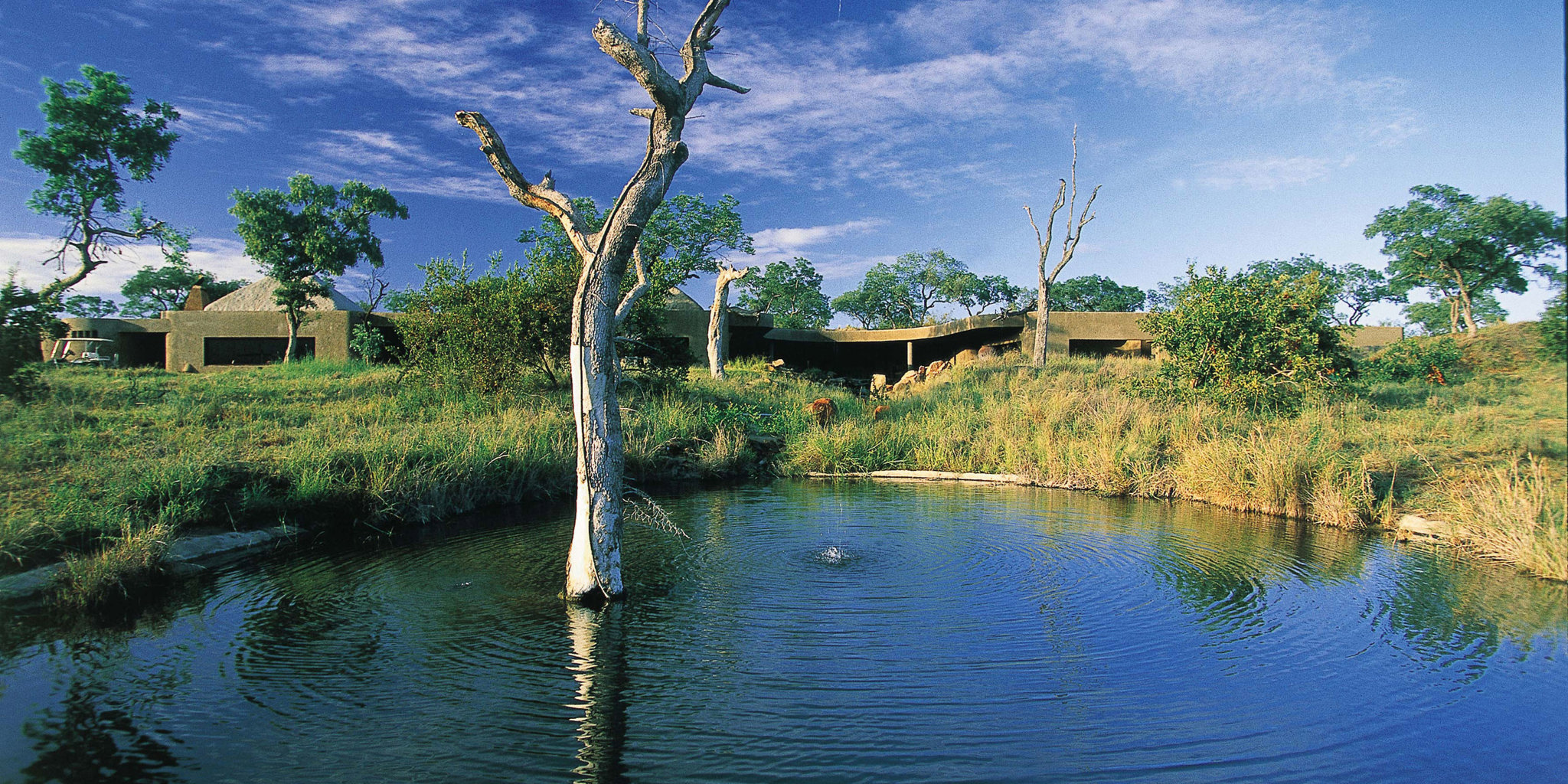 Earth Lodge View from Waterhole