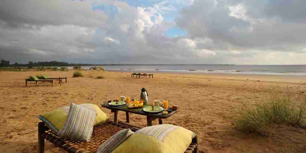 beach breakfast, malindi and watamu beach, kenya