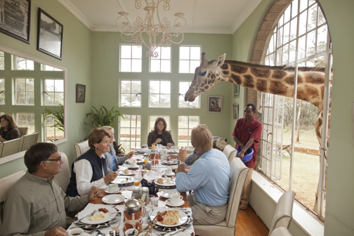 Breakfast, Giraffe Manor, Nairobi, Kenya