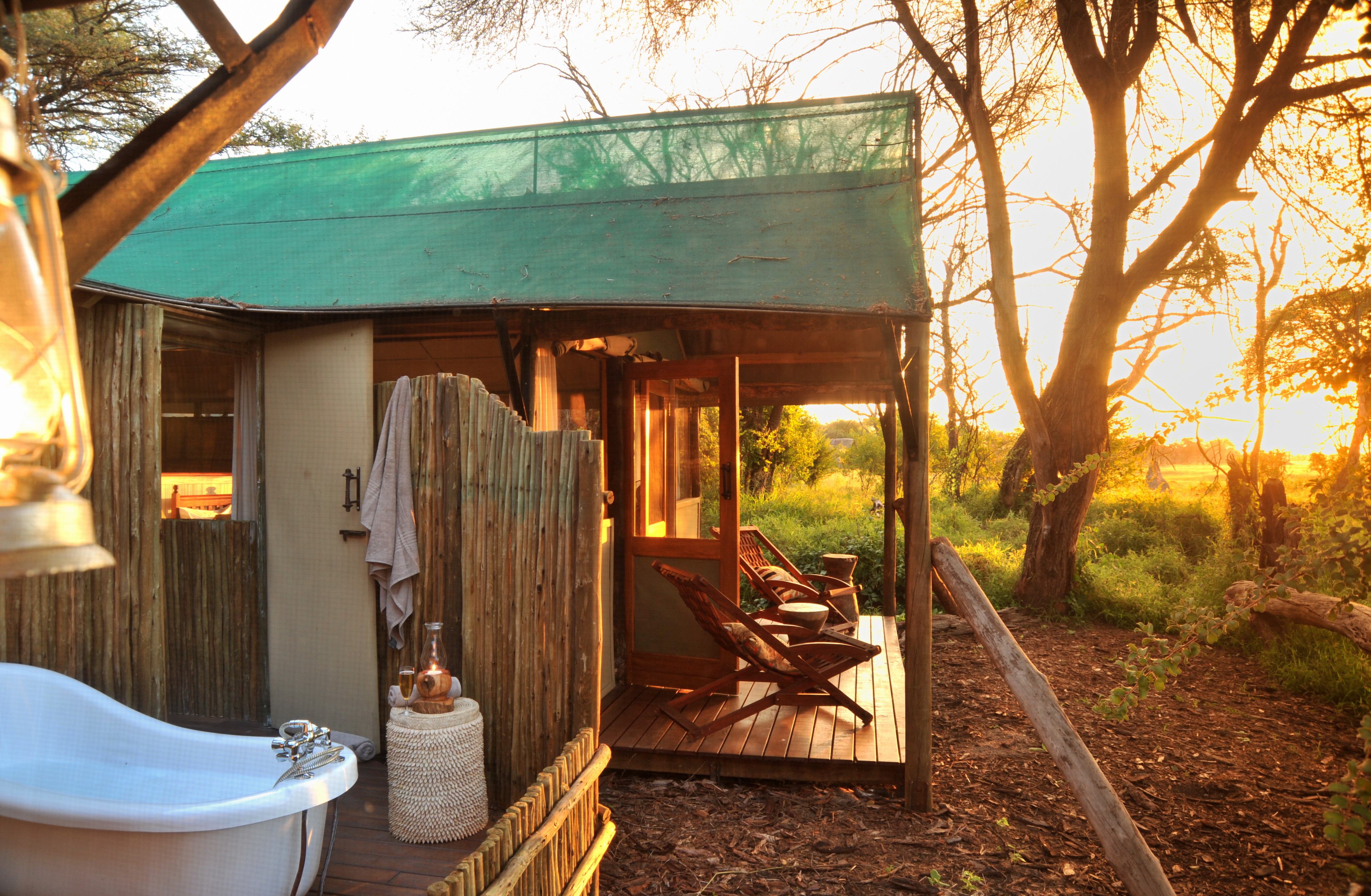 Bathtub deck, Tom's Little Hide, Hwange NP, Zimbabwe