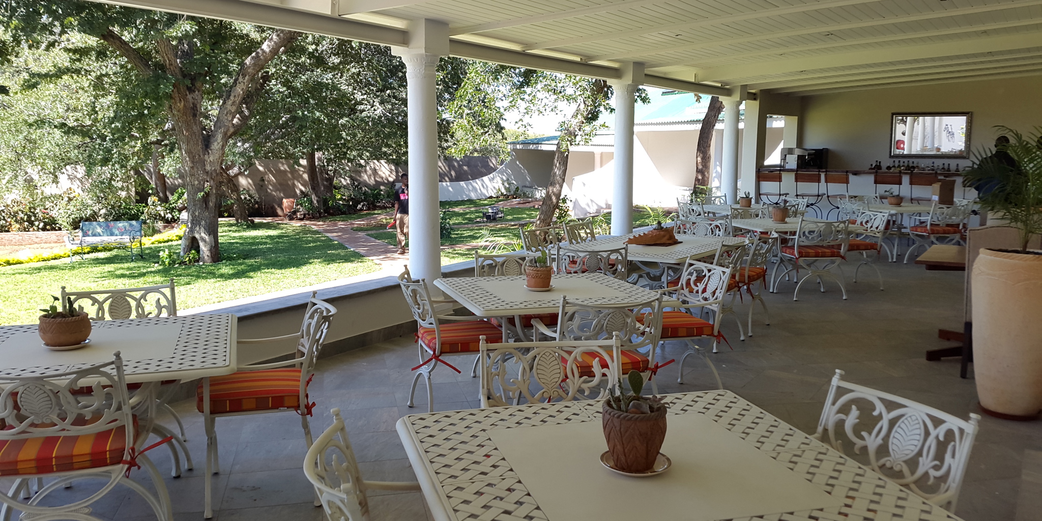 Dining area on Veranda
