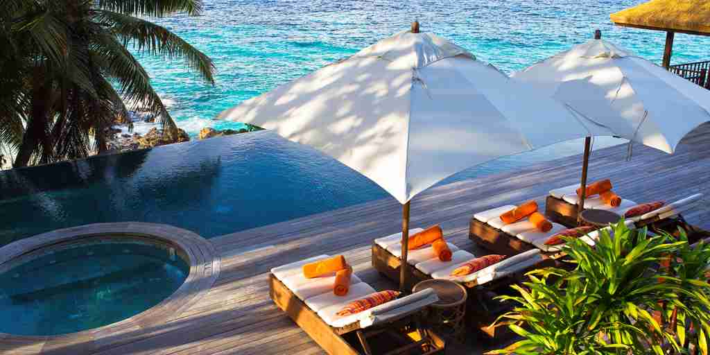 Fregate Island Private Private Pool Twin Residence Pool deck