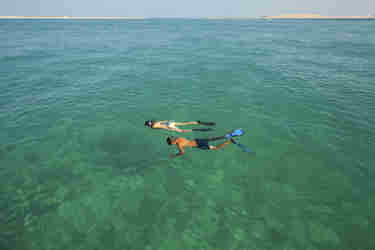 Azura Benguerra snorkelling at reef 4