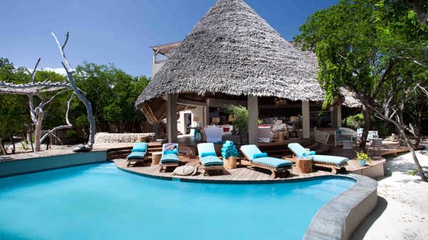 Vamizi Island Casamina Living Area and Swimming Pool
