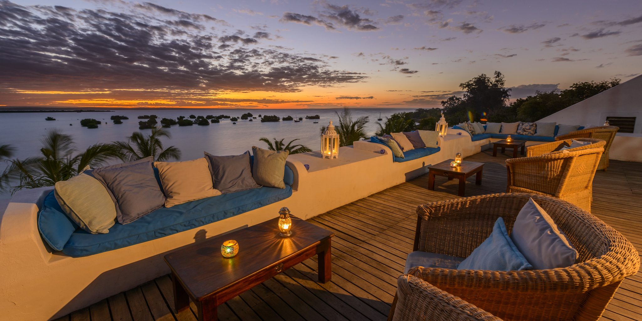 Sky bar Ibo Island Lodge