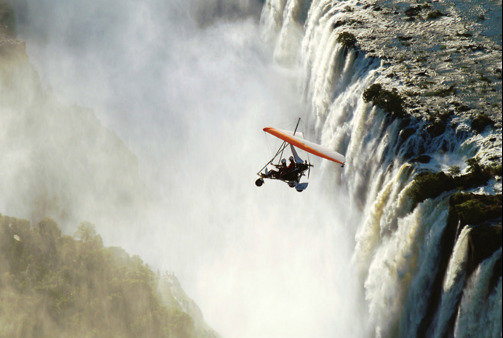 Microlight Flight, Victoria Falls, Zimbabwe, Zambia