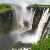 Rainbow and Victoria Falls, Zimbabwe, Zambia
