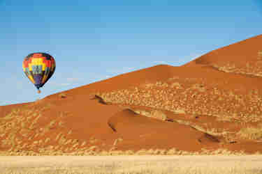 balloon safaris, sossusvlei, namibia safaris