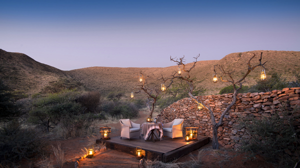 tarkuni private dining, tswalu kalahari, south africa
