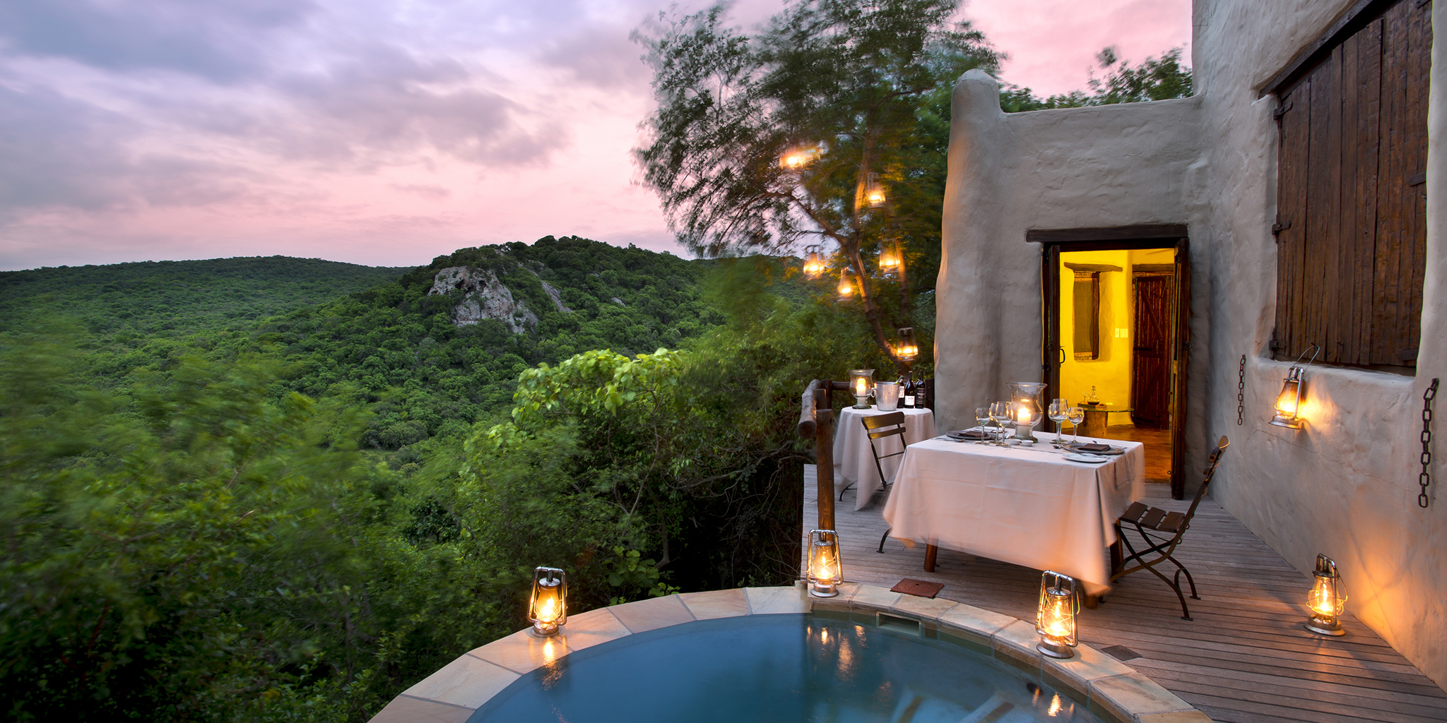 private plunge pool, phinda game reserve safaris