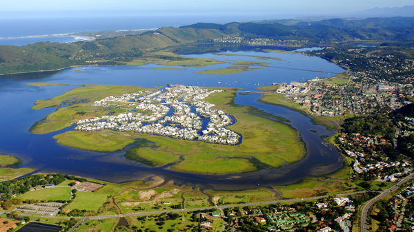 garden route aerial view, south africa safaris
