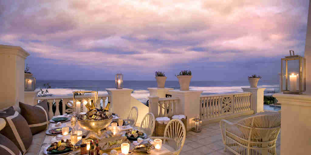 dinner with an ocean view, umhlanga, south africa