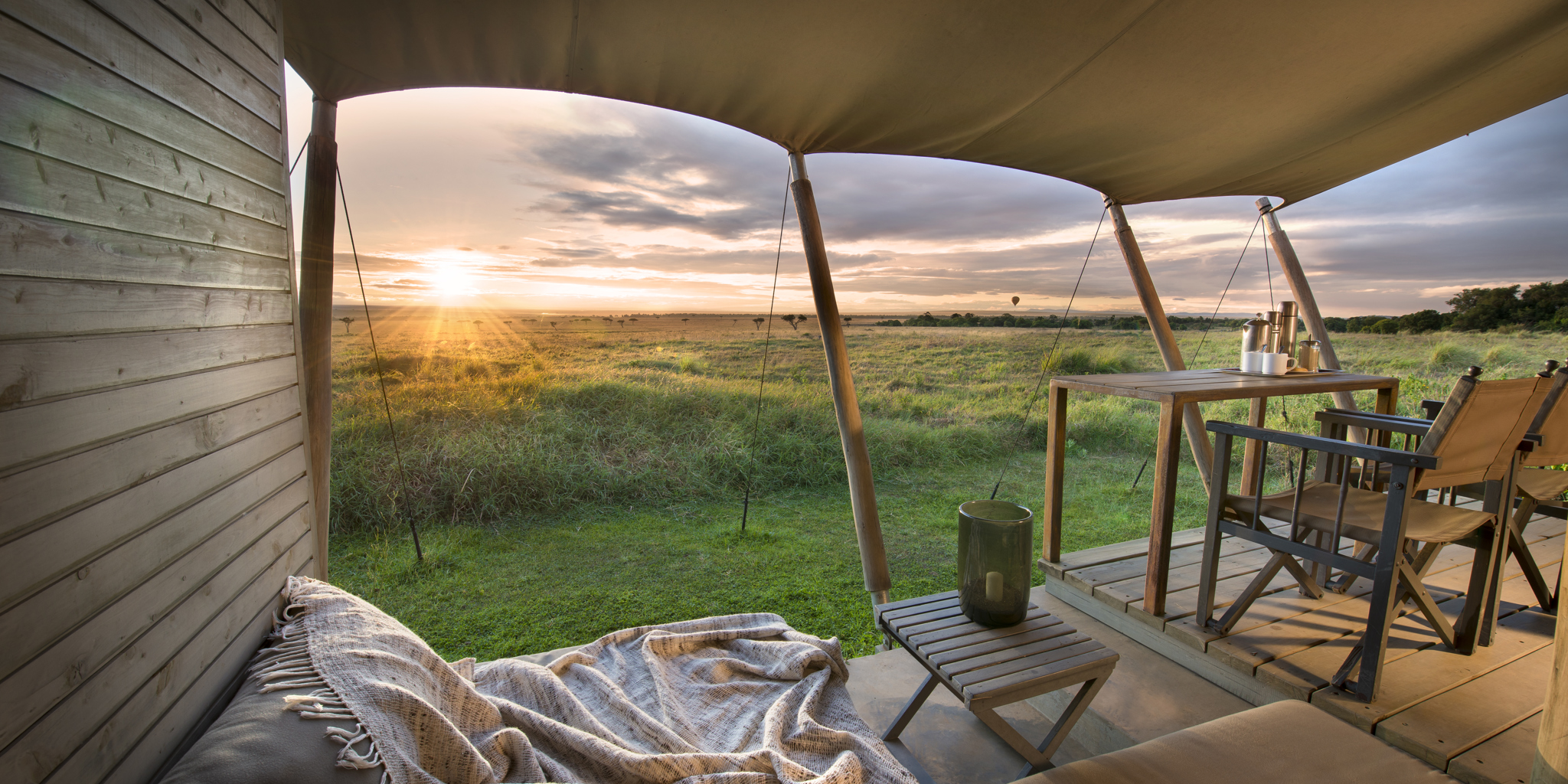 Patio, Kichwa Tembo Tented Camp, Maasai Mara, Kenya