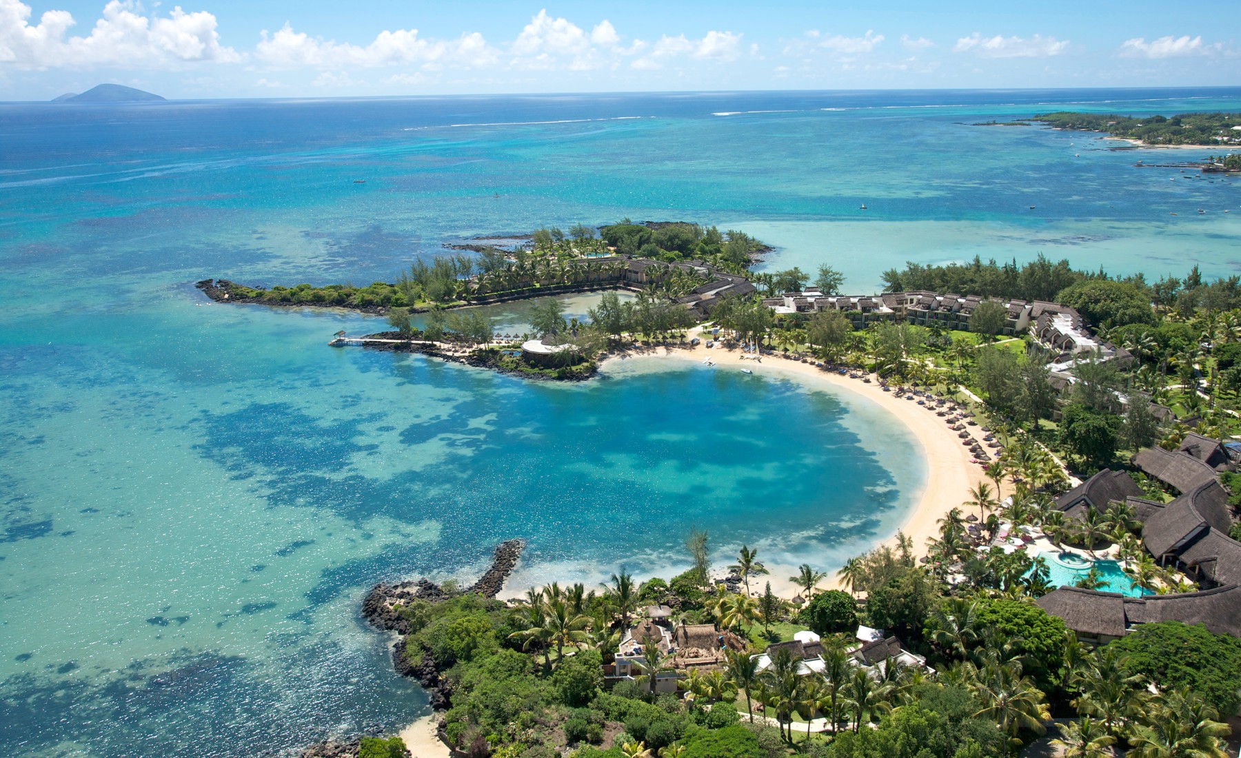 aerial view, north coast mauritius, africa safaris