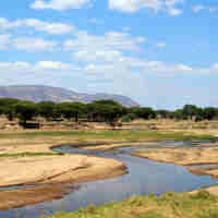 Ruaha river, Ruaha National Park landscape, Tanzania