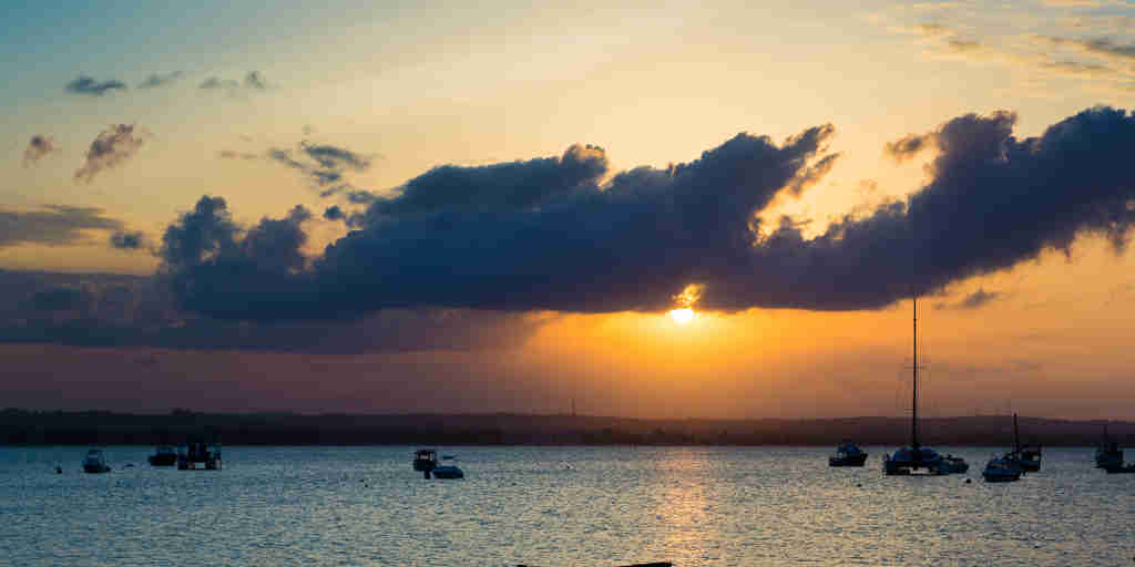 Sunset port views, Dar es Salaam, Tanzania