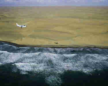 flying over the skeleton coast, namibia safaris