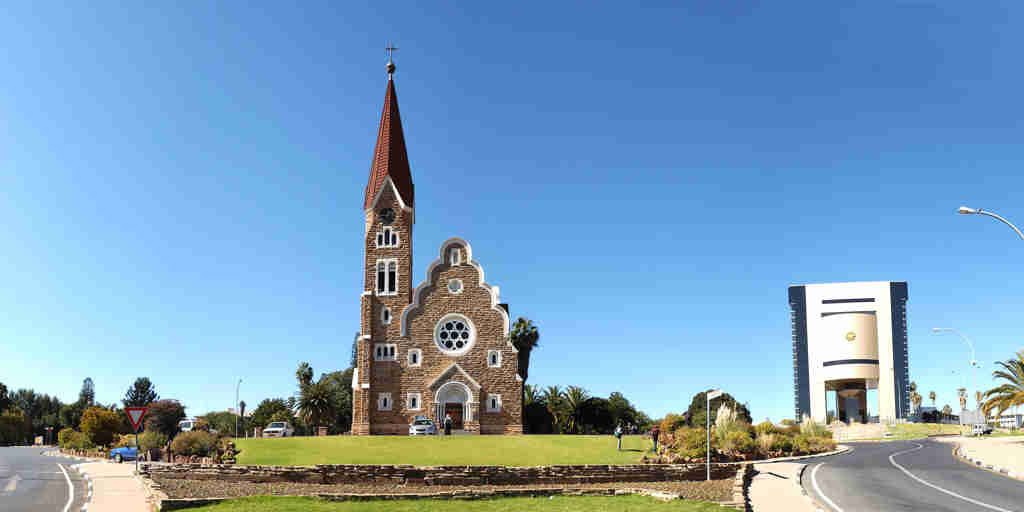 windhoek church, areas and experiences, namibia safaris