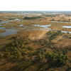 aerial view, the linyanti, botswana safari holidays
