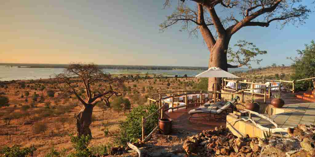 viewing deck, chobe national park, botswana safaris