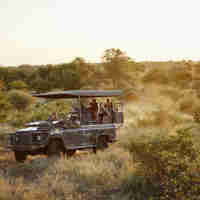 sunset game drive, kruger national park, south africa
