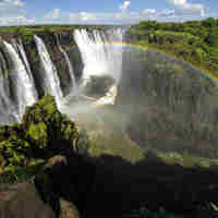 rainbow over victoria falls, zimbabwe safaris